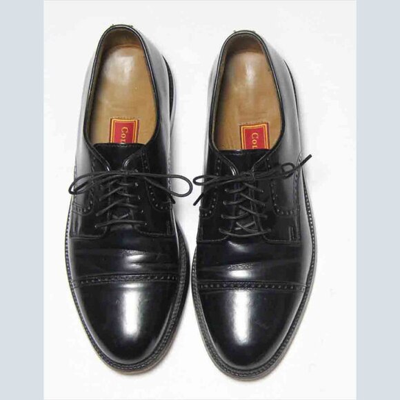 COLE HAAN Black Cap Toe Dress Shoes Leather Oxfords Men's Size 9D - Picture 1 of 4